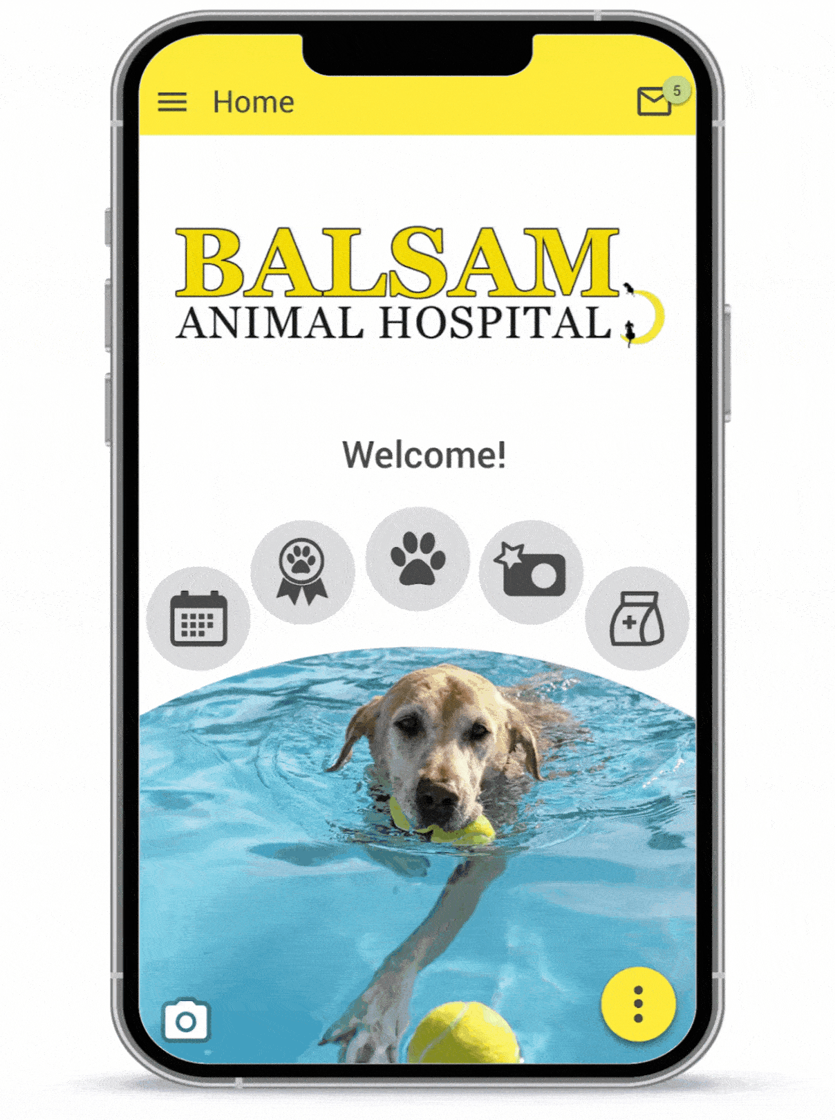 Balsam Animal Hospital Phone App Preview